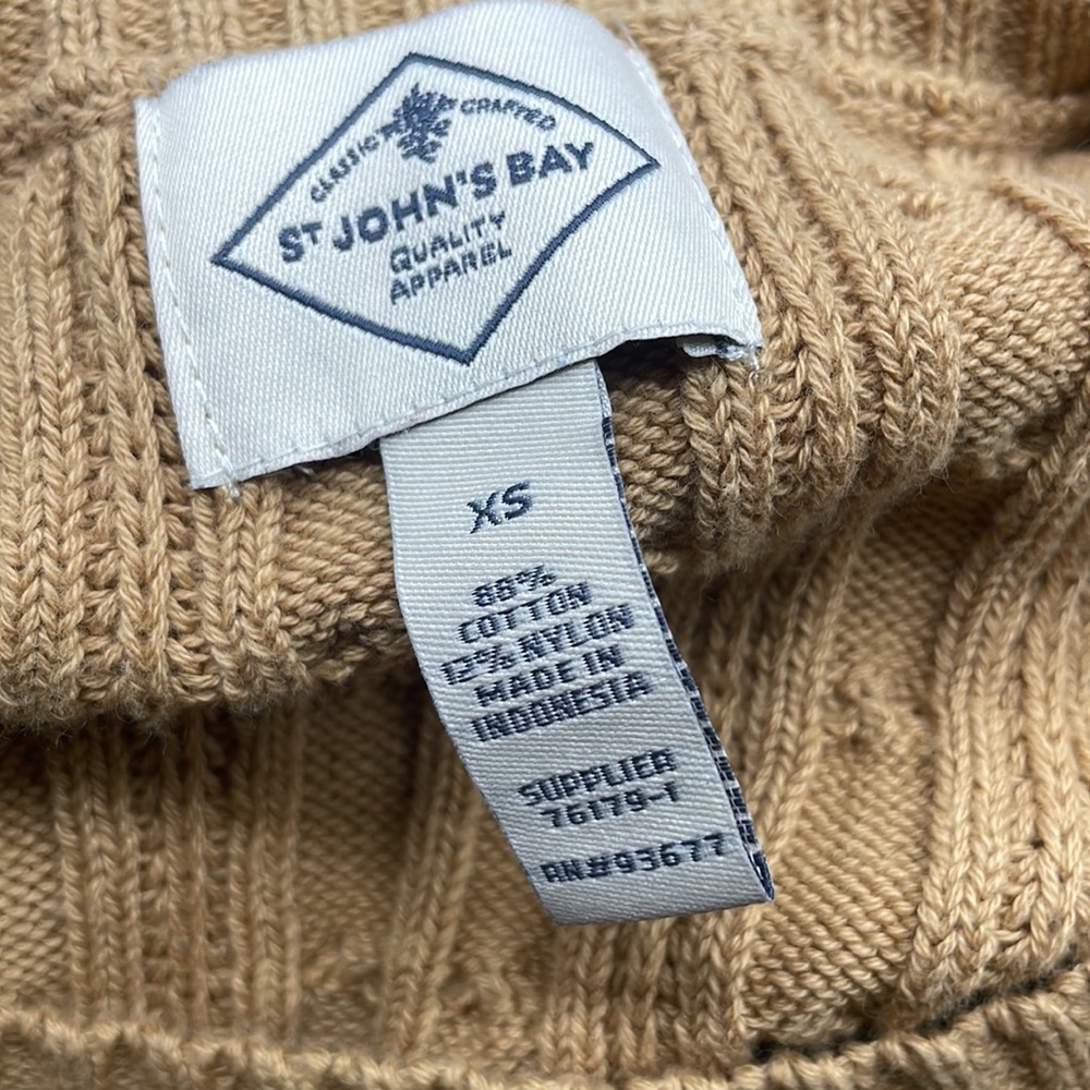 St. John's Bay Womens Crew Neck Long Sleeve Pullover Sweater size XS - Picture 4 of 5